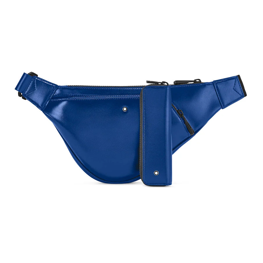 Montblanc Chest Bag Glossy Leather Extreme 2.0 Blue - Image 5