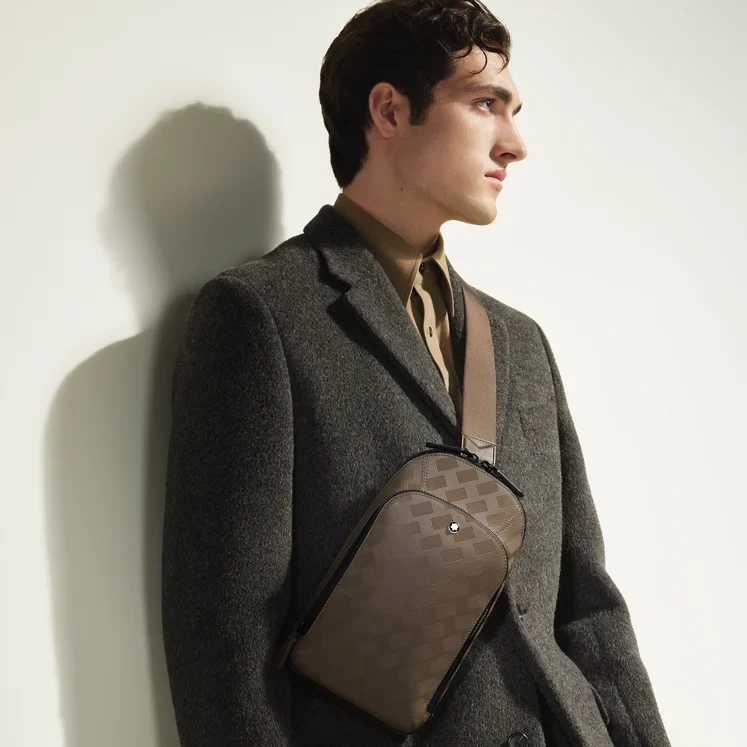 Montblanc Chestnut Brown Sling Bag - Image 7
