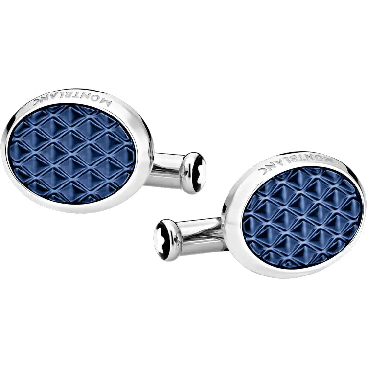 Montblanc Cufflinks Meisterstuck Oval Steel Lacquer