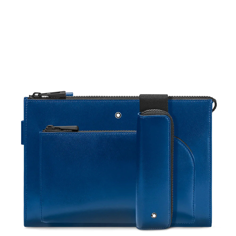 Montblanc Envelope Glossy Leather Extreme 2.0 Blue - Image 3