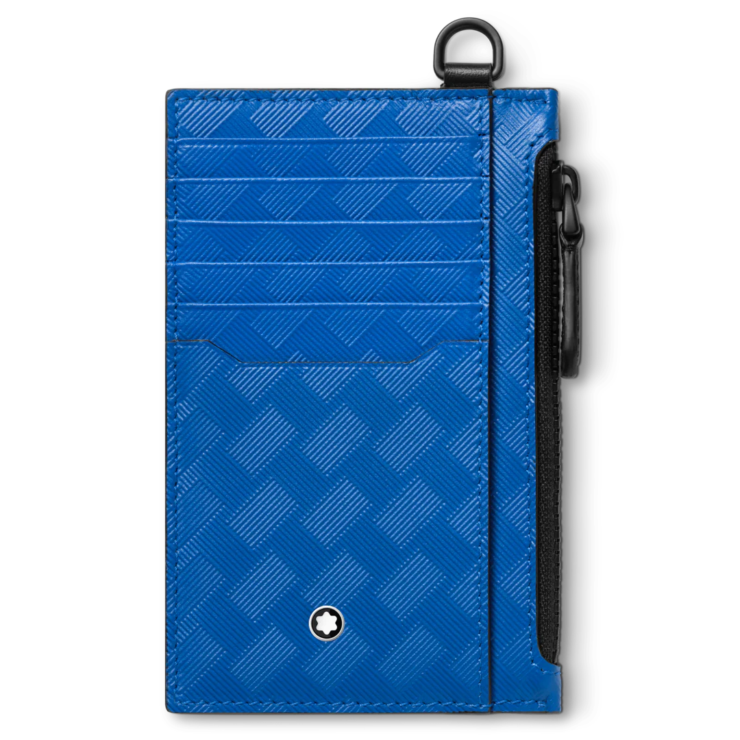 Montblanc Extreme 3.0 Card Holder 8cc with Zipped Pocket Blue D