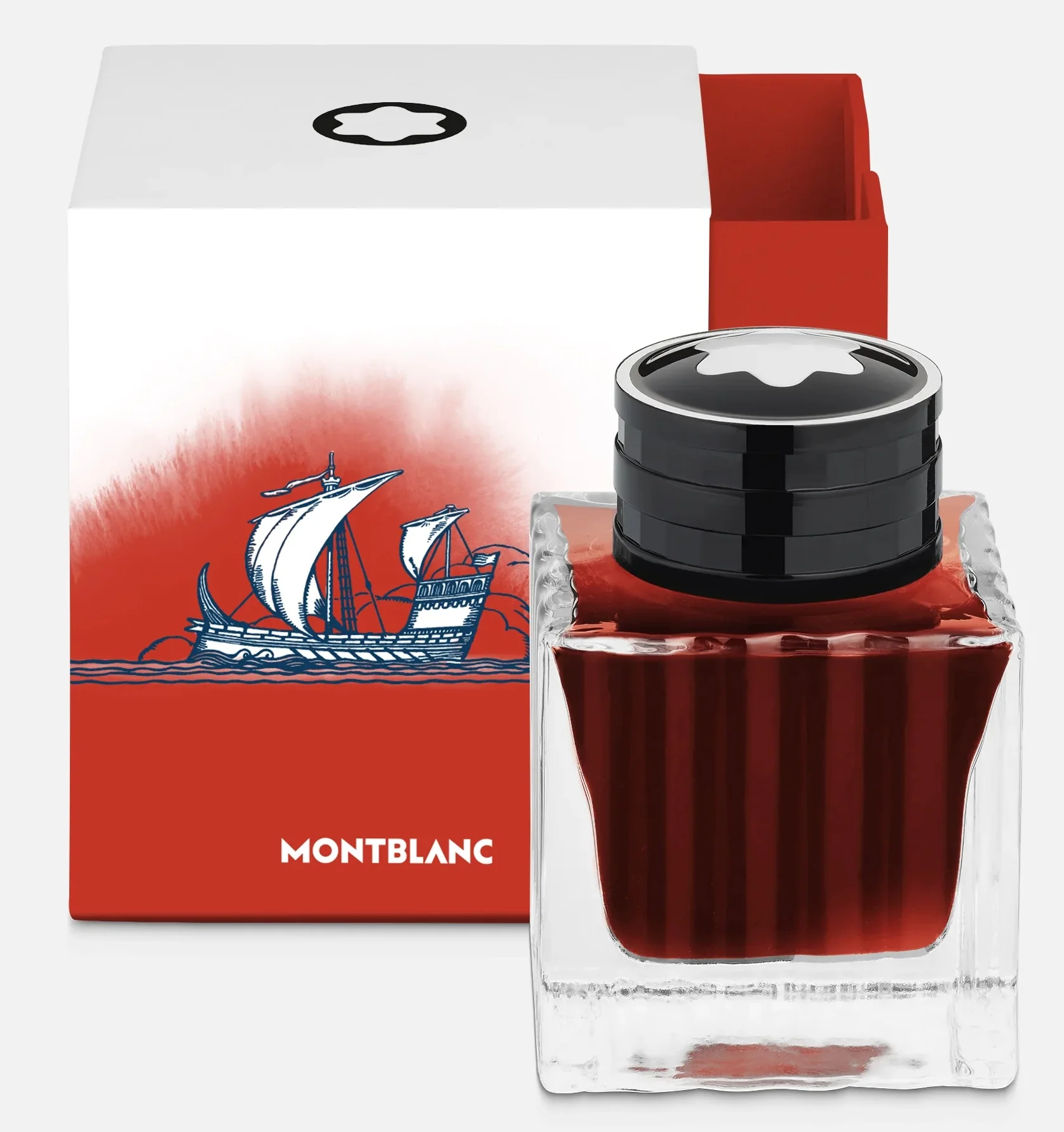 Montblanc Ink Bottle Meisterstuck X Olympic Heritage Paris 1924 Red 50ml
