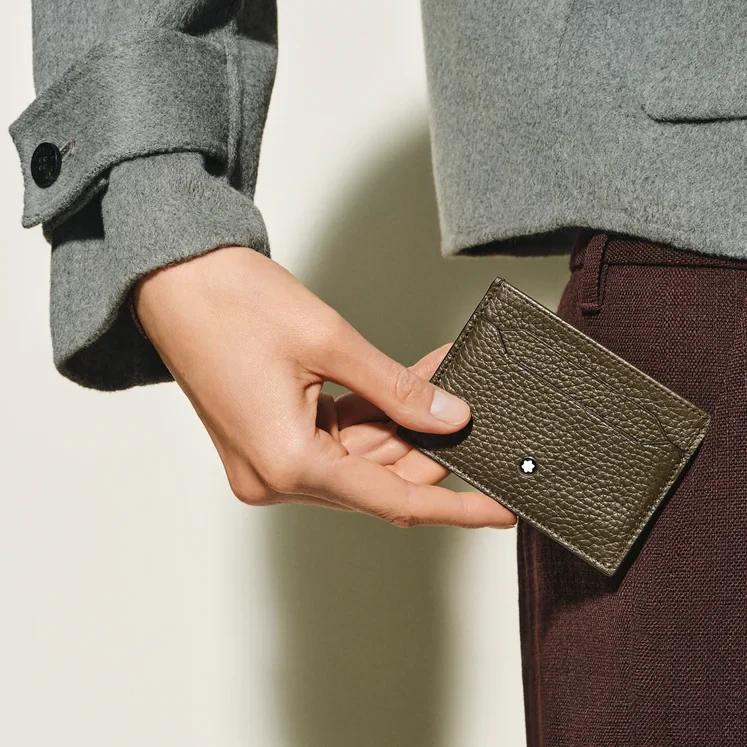 Montblanc Khaki 5cc Card Holder - Image 4