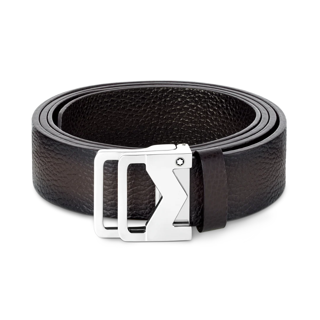 Montblanc M Buckle Sfumato Brown 35 mm Leather Belt D