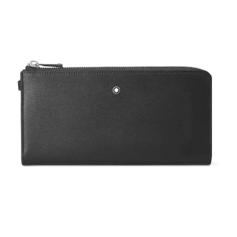 Montblanc Meisterstuck 4810 Long Wallet 12cc With Zip and Removable Wrist Strap D