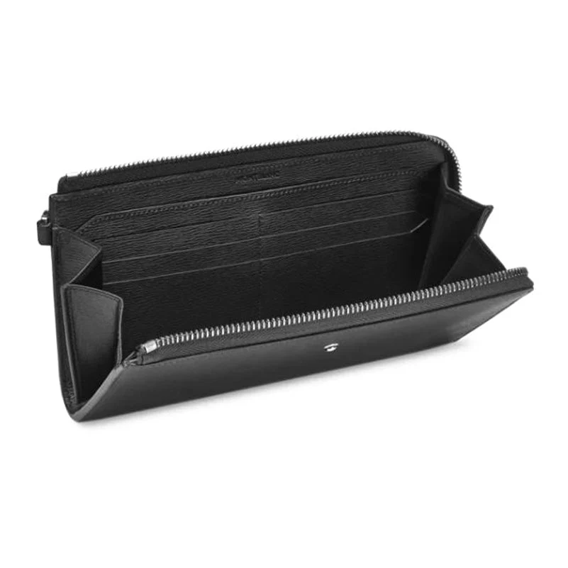 Montblanc Meisterstuck 4810 Long Wallet 12cc With Zip and Removable Wrist Strap D - Image 3