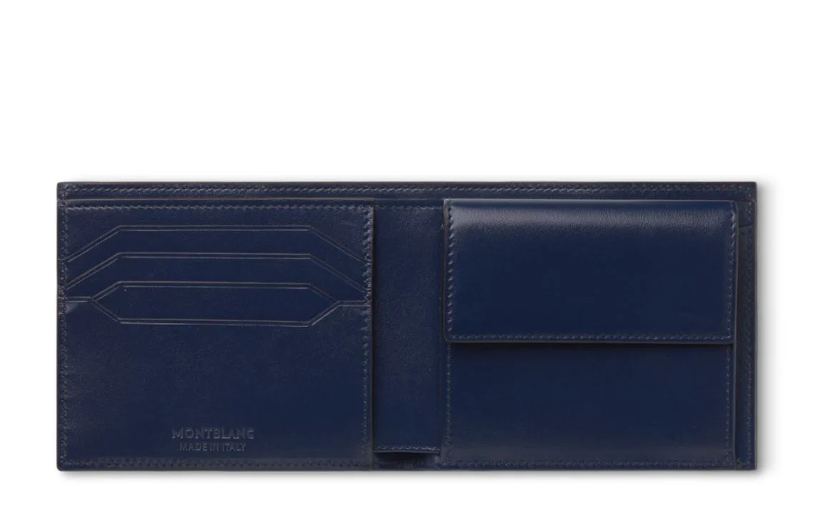 Montblanc Meisterstuck Compact Wallet 4cc Blue - Image 3