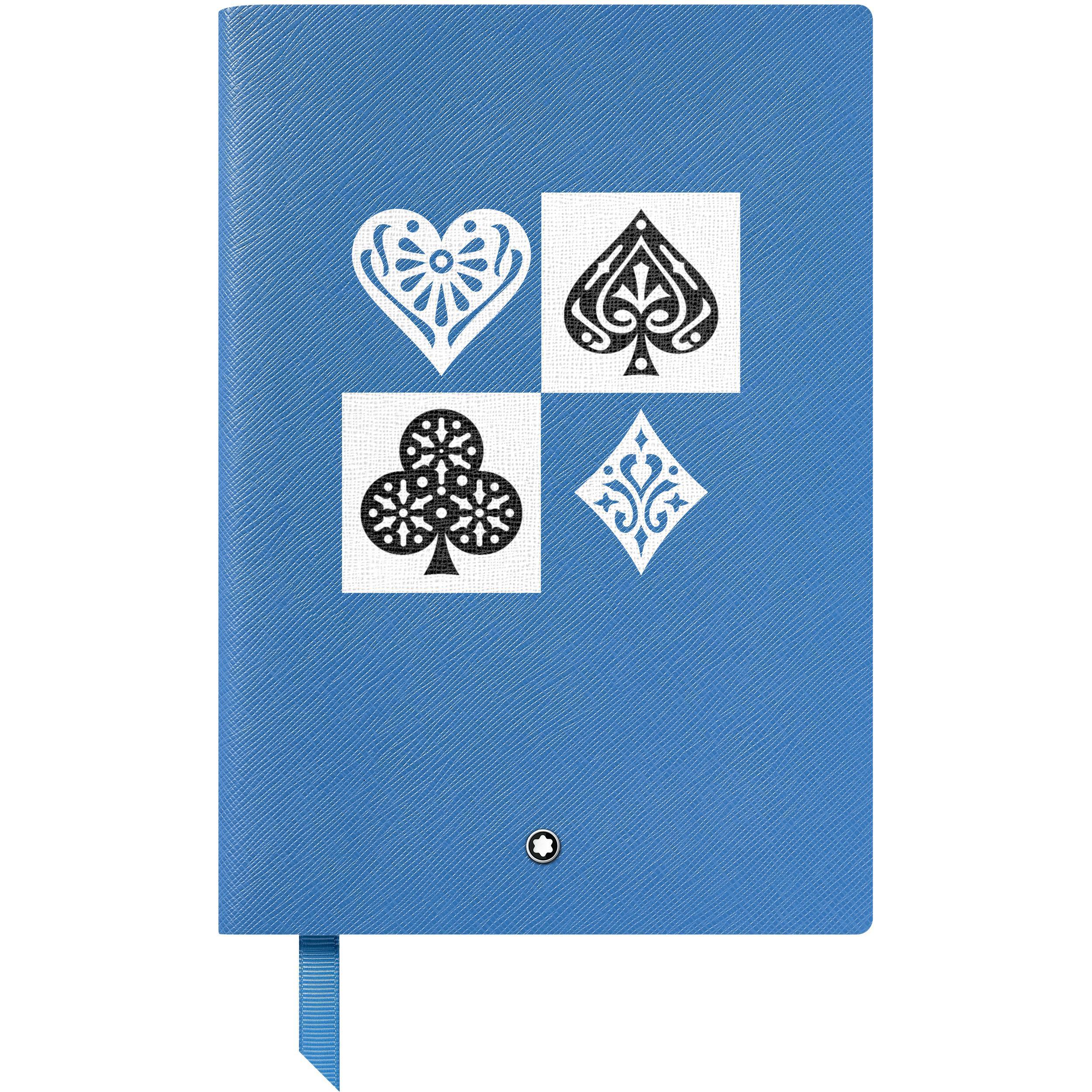 Montblanc Notebook 146 Around The World In 80 Days Card Suits Blue