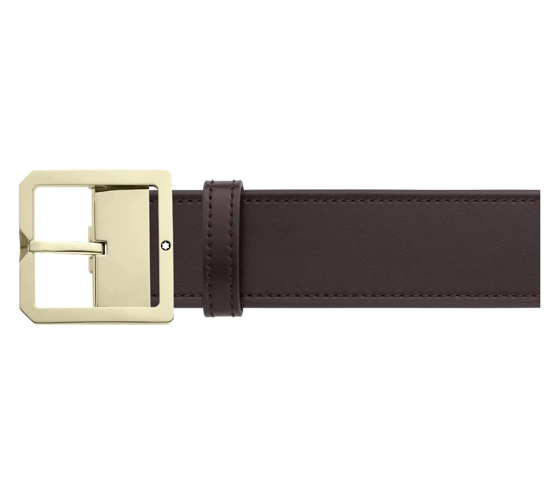 Montblanc Reversible 40mm Leather Belt Brown Grey D - Image 2