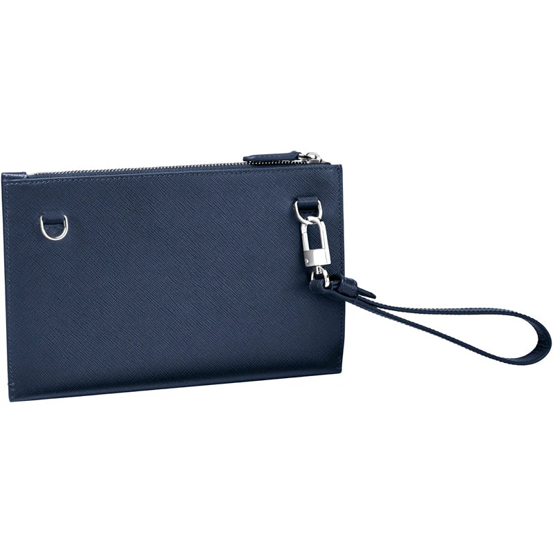 Montblanc Pouch Bag Sartorial Blue Small - Image 3