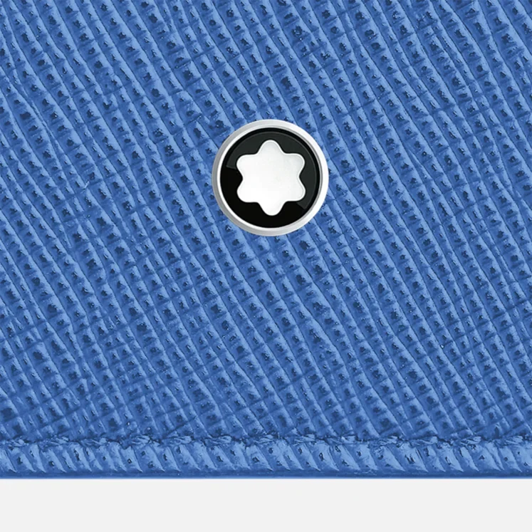 Montblanc Sartorial Continental Wallet Nano Dusty Blue - Image 5
