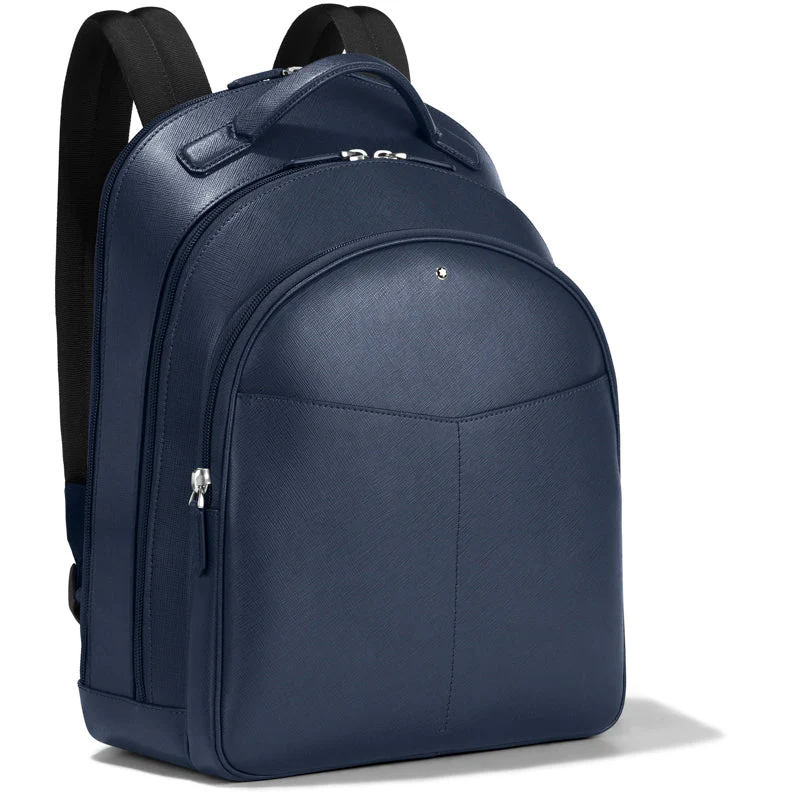 Montblanc Backpack Sartorial Medium Blue Three Compartments