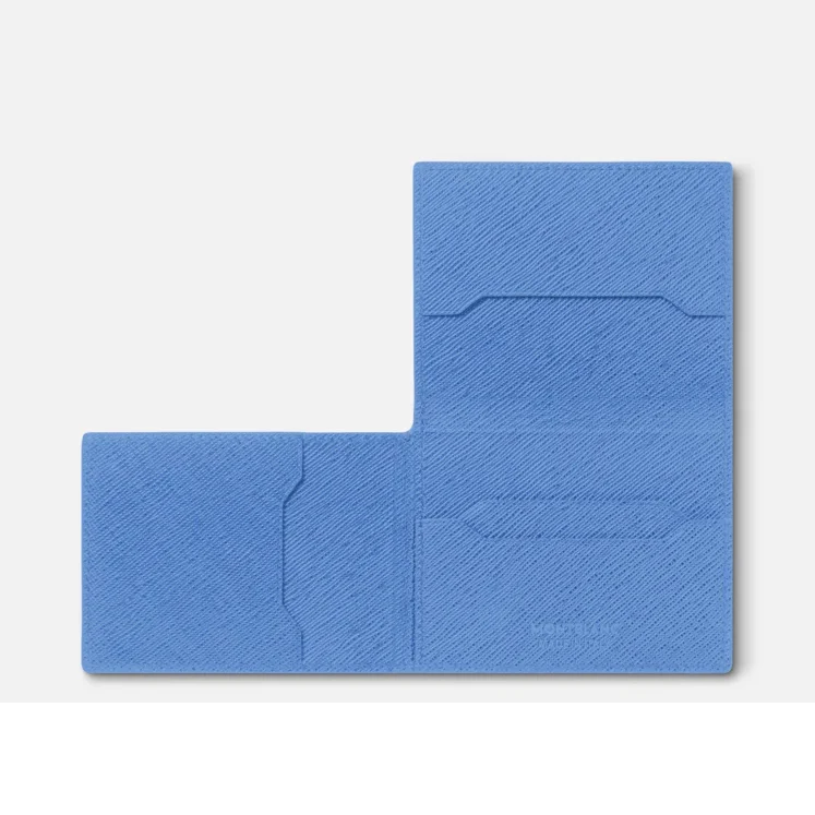Montblanc Sartorial Trio Card Holder 4cc Dusty Blue D - Image 3