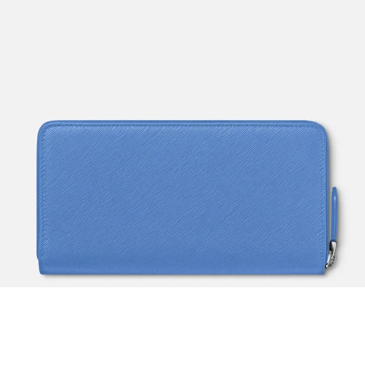 Montblanc Sartorial Wallet 12cc Zip Dusty Blue - Image 2