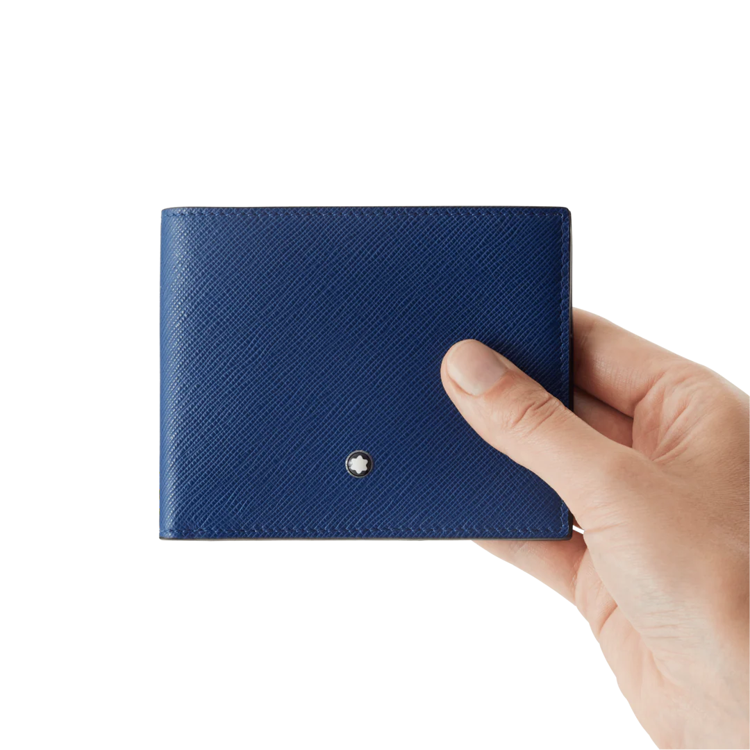 Montblanc Sartorial Wallet 6cc Blue D - Image 4
