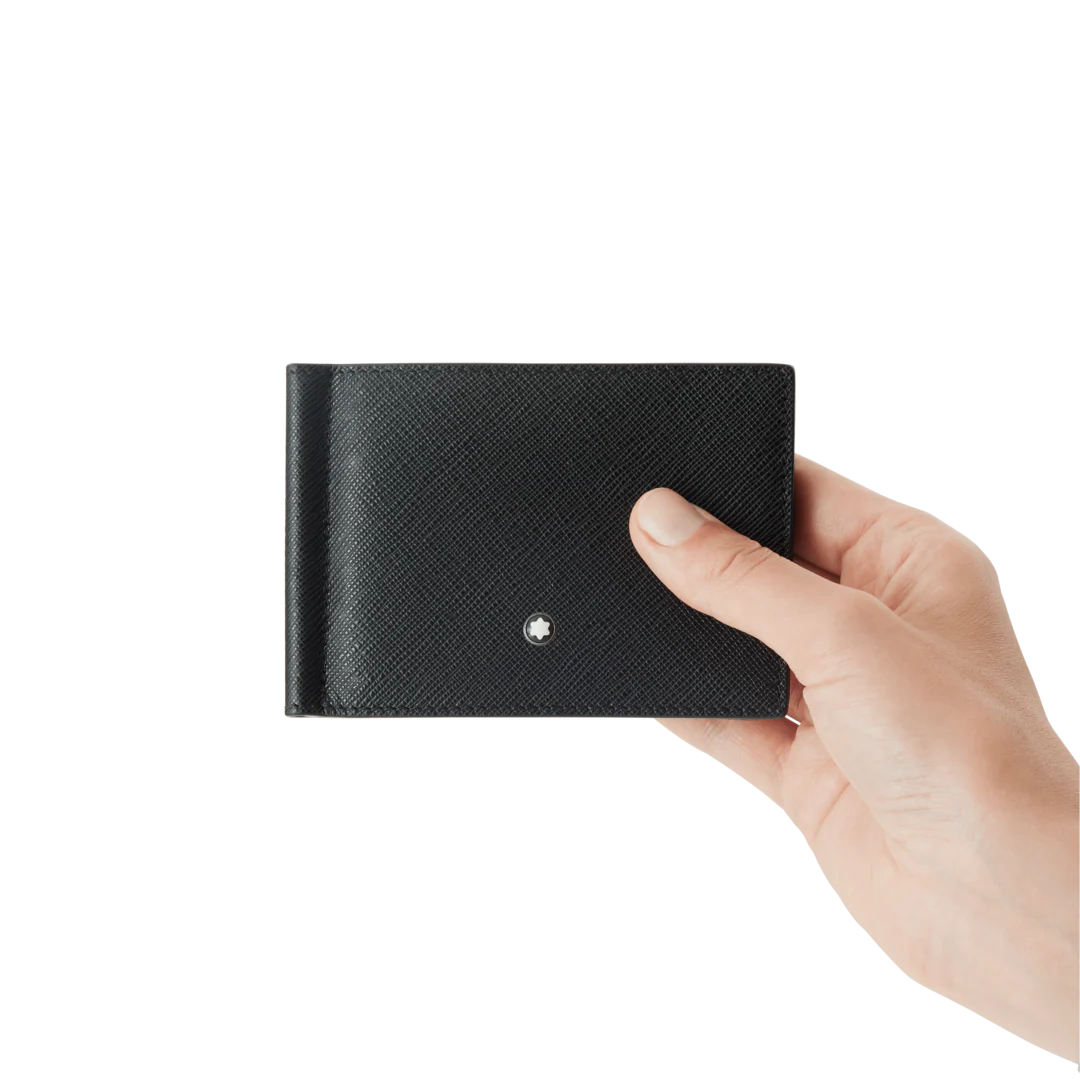 Montblanc Sartorial Wallet 6cc with Money Clip Black - Image 4