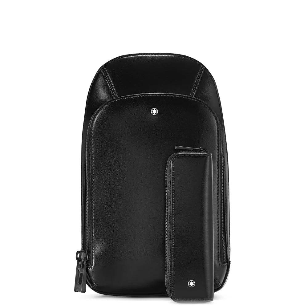 Montblanc Sling Bag Glossy Leather Extreme 2.0 Black