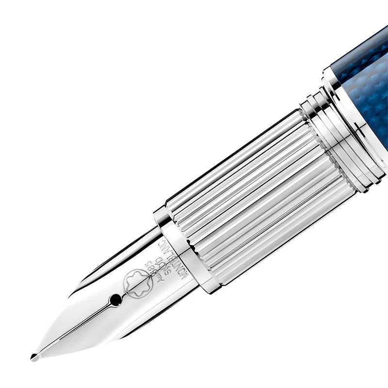 Montblanc Writing Instrument StarWalker Blue Planet Metal Doue Fountain Pen - Image 2