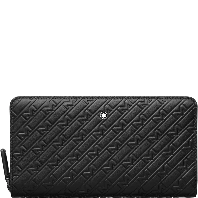 Montblanc Wallet M_Gram 4810 Twelve Card Black Zip Around