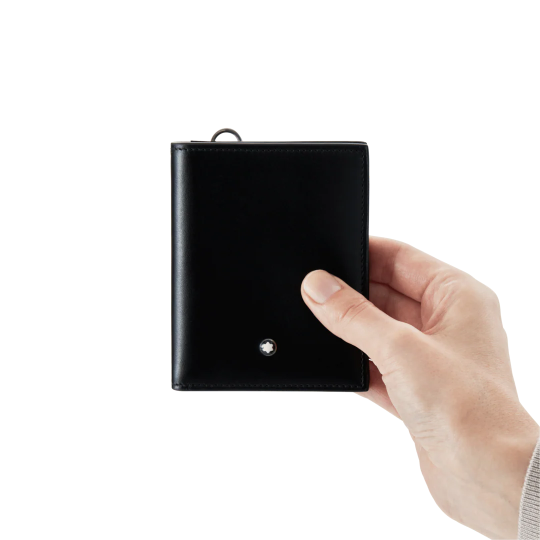 Montblanc Wallet Meisterstuck Compact 6cc Black - Image 2
