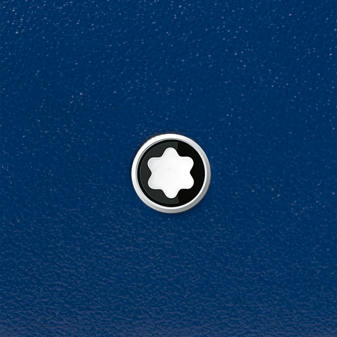 Montblanc Wallet Meisterstuck Compact 6cc Blue D - Image 5