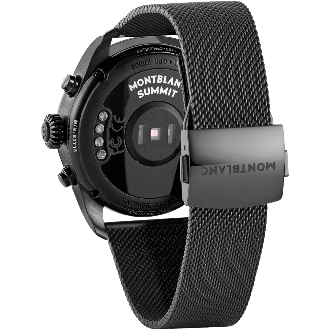 Montblanc Watch Summit 2 Black Steel Mesh Smartwatch D - Image 2