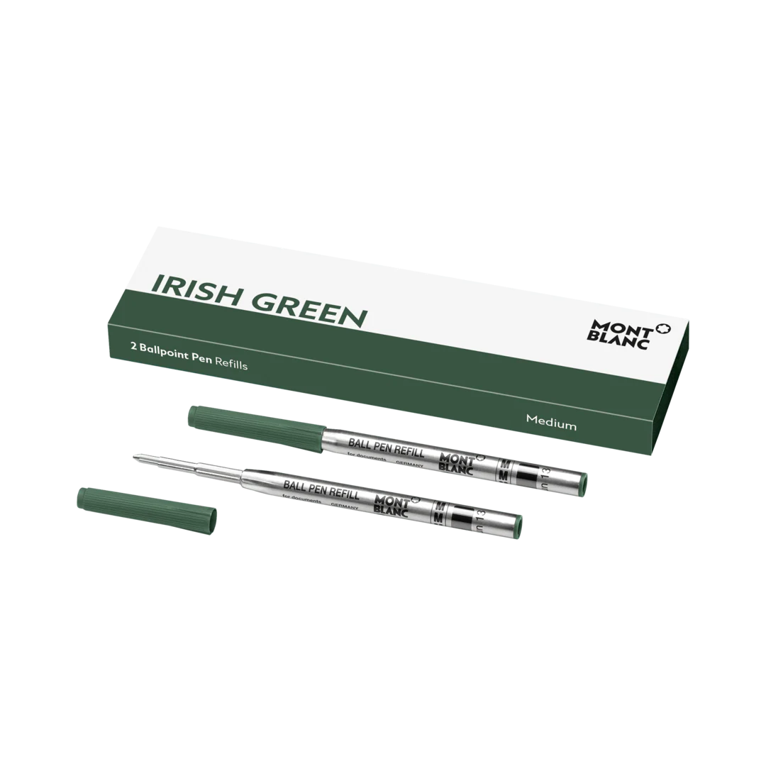 Montblanc Writing Accessories 2 Ballpoint Pen Refills Medium Irish Green