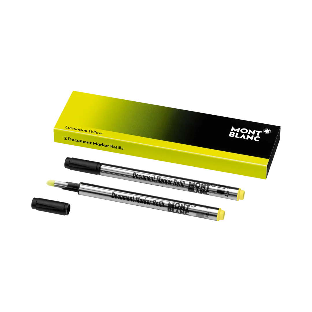 Montblanc Writing Accessories 2 Document Marker Refills Luminous Yellow