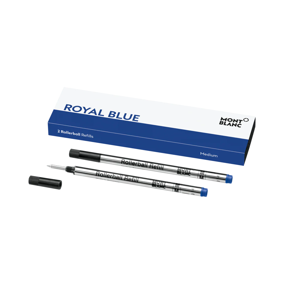 Montblanc Writing Accessories 2 Rollerball Pen Refills Medium Royal Blue