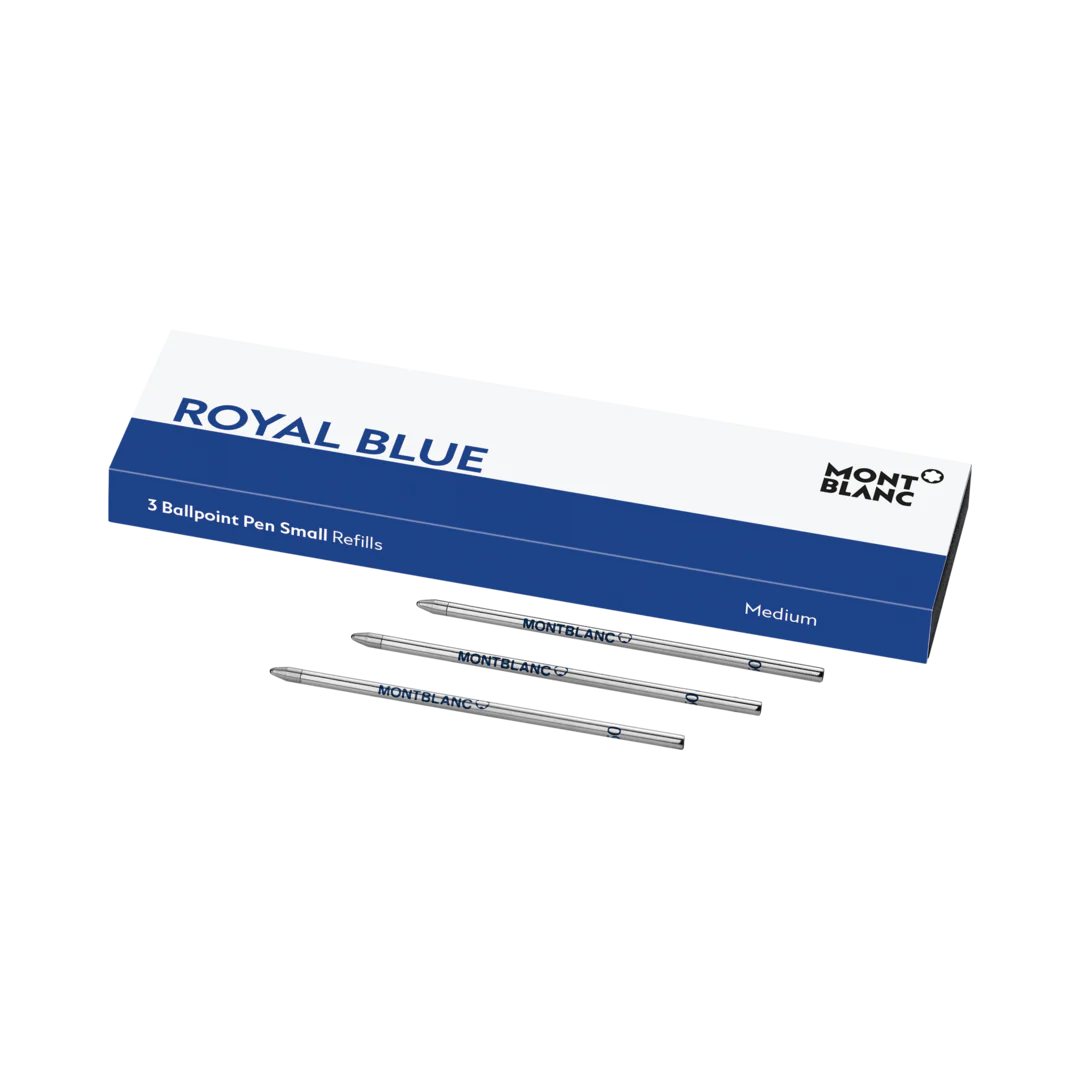 Montblanc Writing Accessories 3 Ballpoint Pen Refills Small Royal Blue