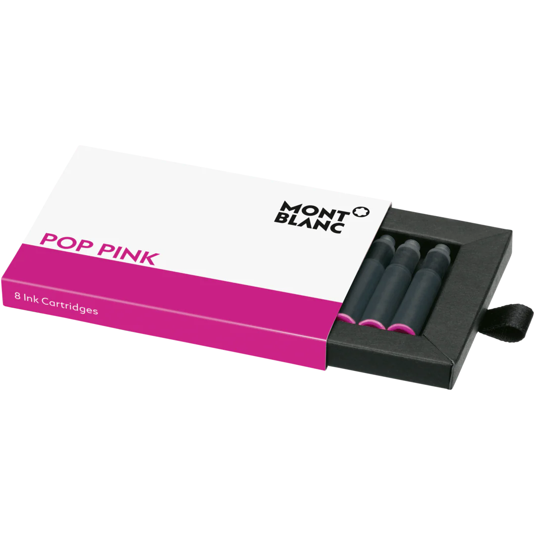 Montblanc Writing Accessories 8 Ink Cartridges Fountain Pen Refills Pop Pink