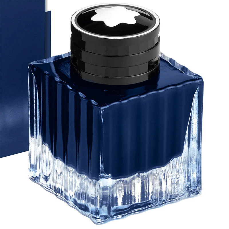 Montblanc Writing Accessorises Meisterstuck Around The World in 80 Days 50ml Blue Ink Bottle - Image 2
