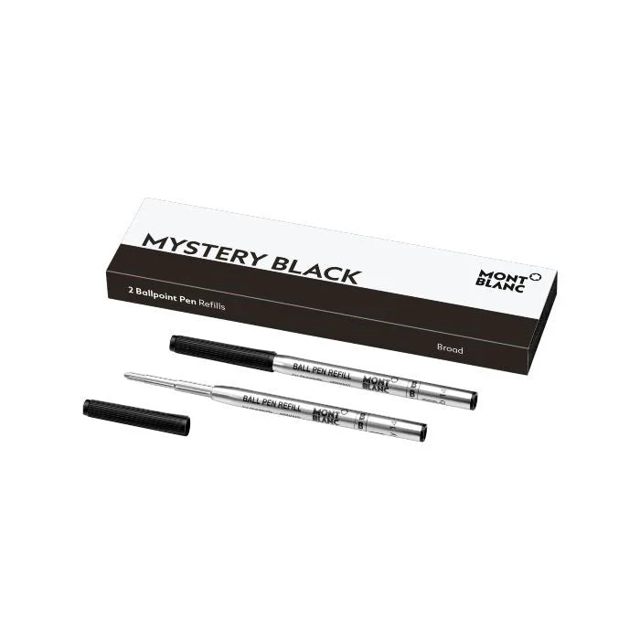 Montblanc Writing Accessories Refills 2 Ballpoint Pen Refills Broad Mystery Black