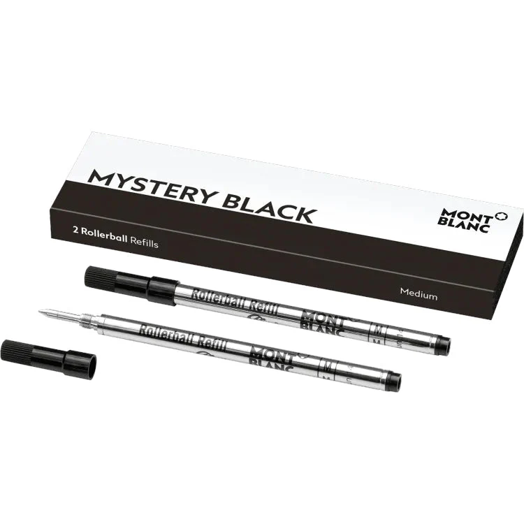 Montblanc Writing Accessories Refills 2 Rollerball Refills M Mystery Black