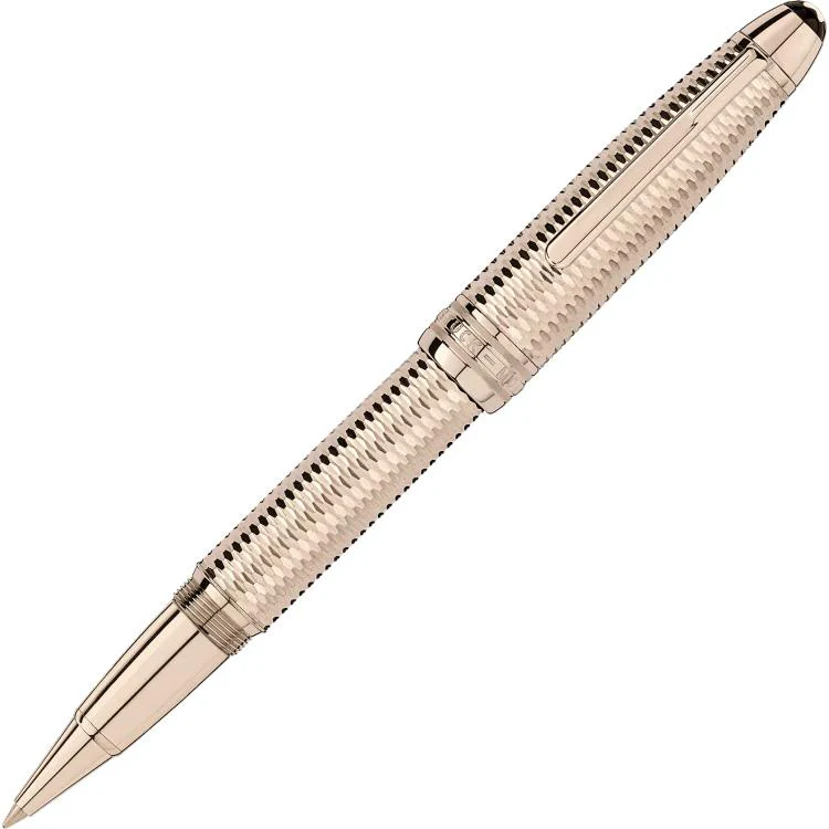Montblanc Writing Instrument Meisterstuck Geometry Solitaire Champagne Gold LeGrand Rollerball