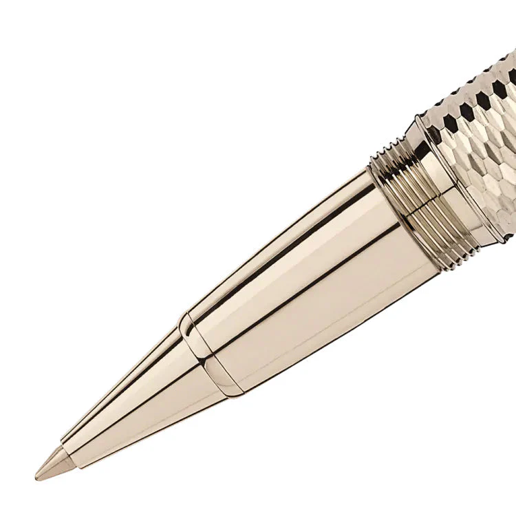 Montblanc Writing Instrument Meisterstuck Geometry Solitaire Champagne Gold LeGrand Rollerball - Image 2