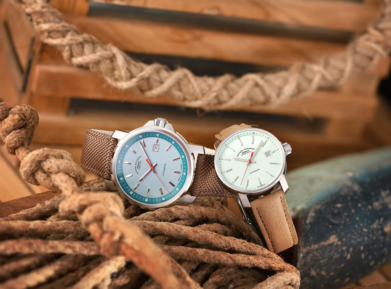 Muhle Glashutte 29er Big Mint Canvas Watch - Image 5
