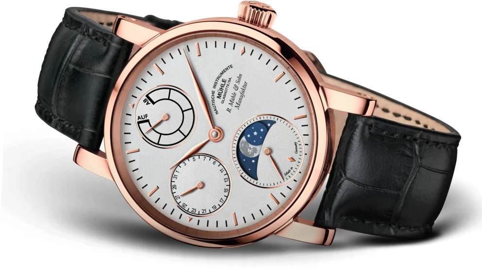Muhle Glashutte Watch Robert Muhle Moonphase Red Gold Limited Edition - Image 2