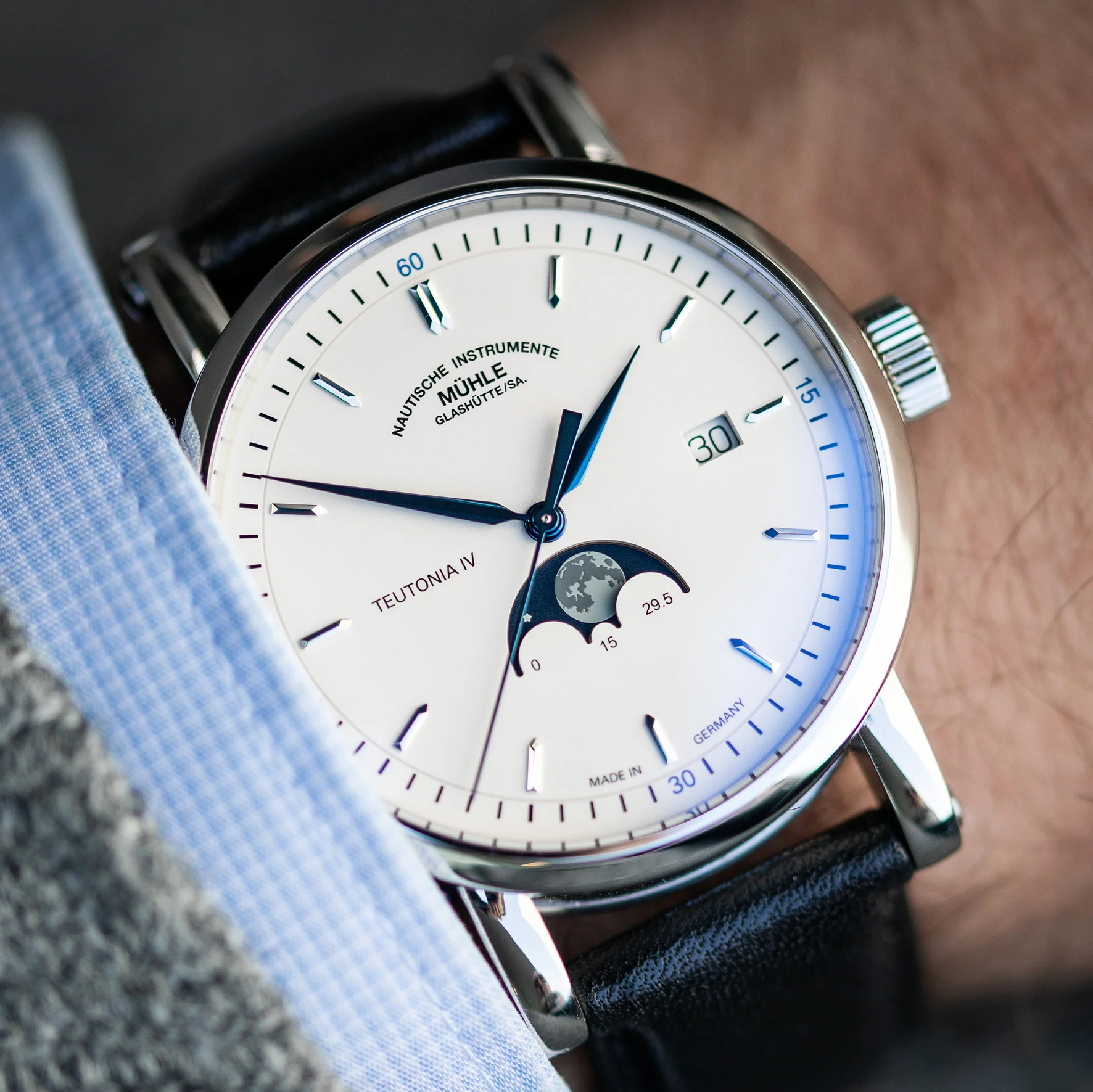 Muhle Glashutte Teutonia IV Moonphase Watch - Image 4