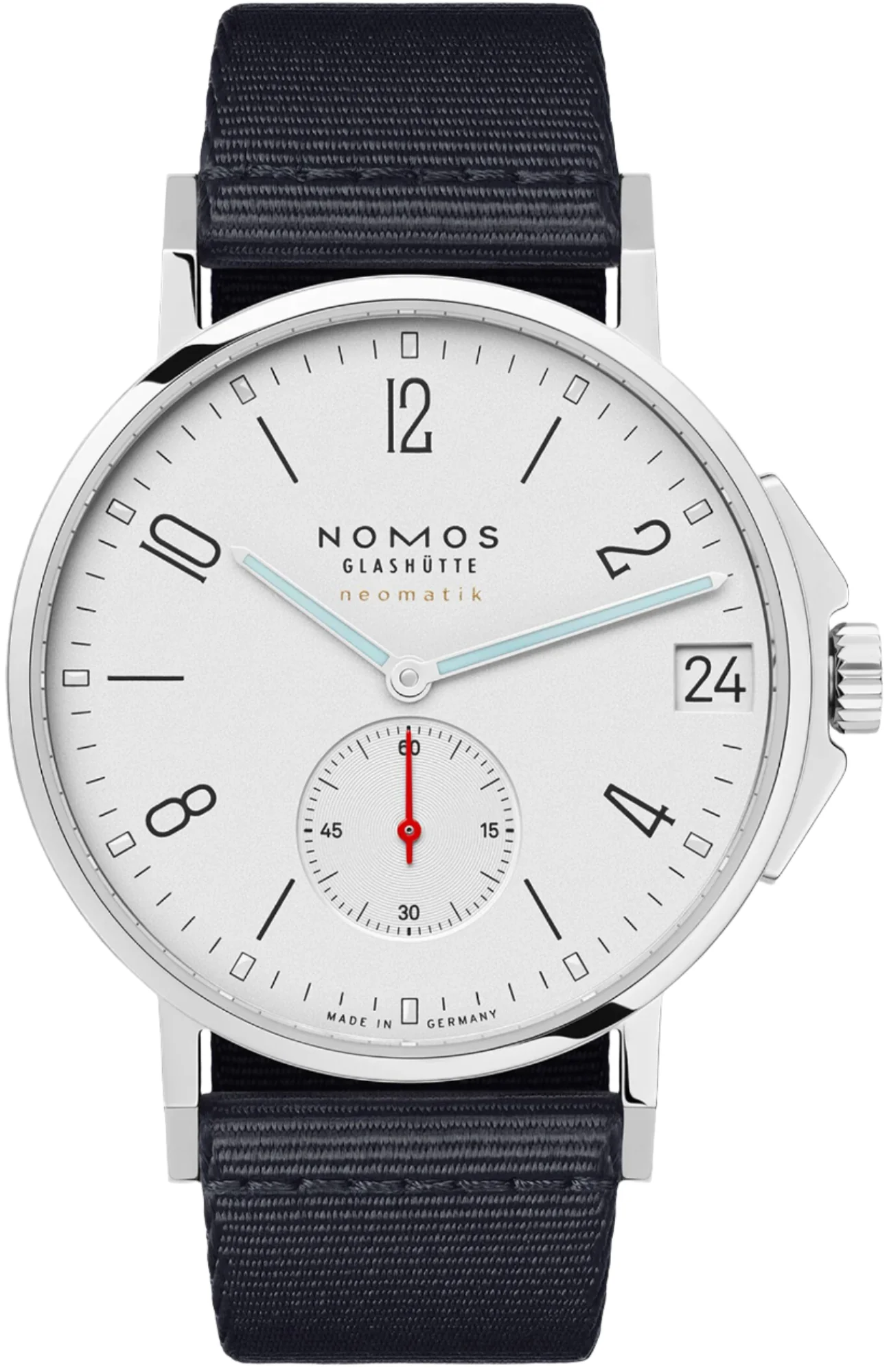 Nomos Glashutte Ahoi Neomatik 38 Date Sapphire Crystal Watch