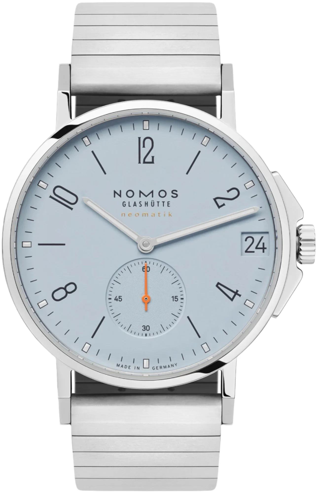 Nomos Glashutte Ahoi Neomatik 38 Date Sky Sapphire Crystal Watch