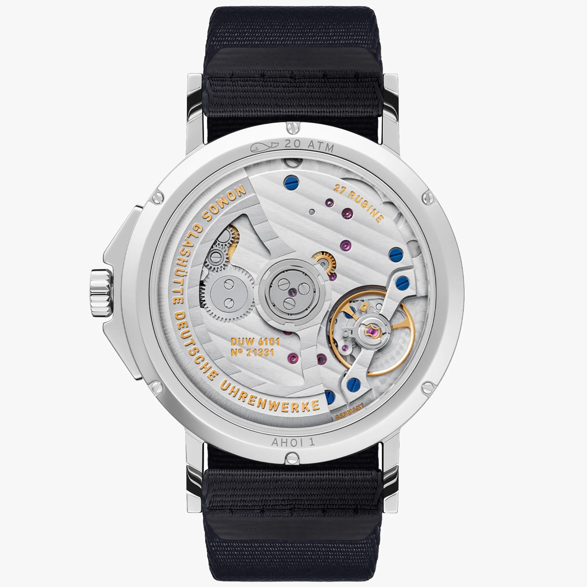 Nomos Glashutte Ahoi Neomatik 38 Date Sky Sapphire Crystal Watch - Image 2