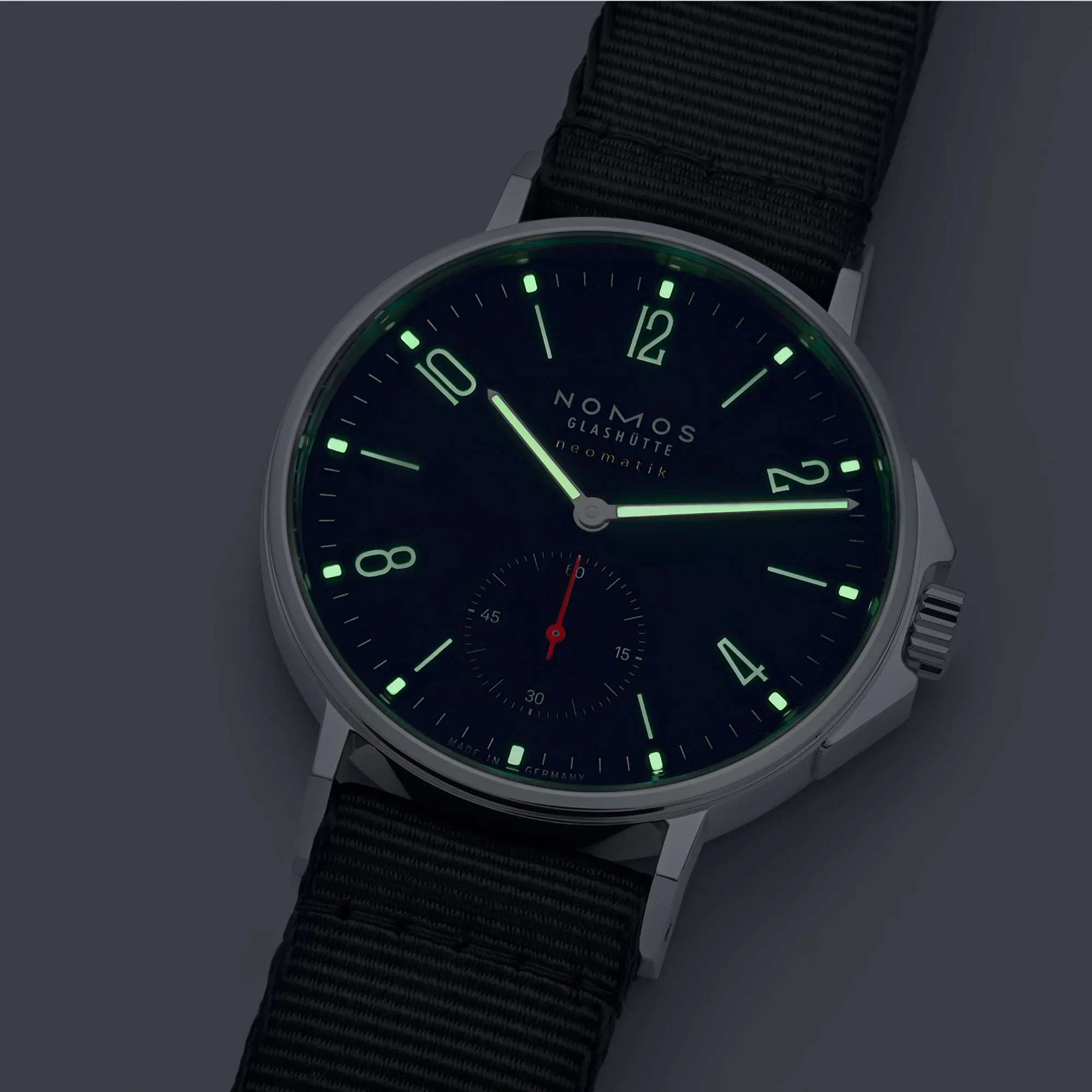 Nomos Glashutte Ahoi Neomatik Atlantic Steel Back Watch - Image 6
