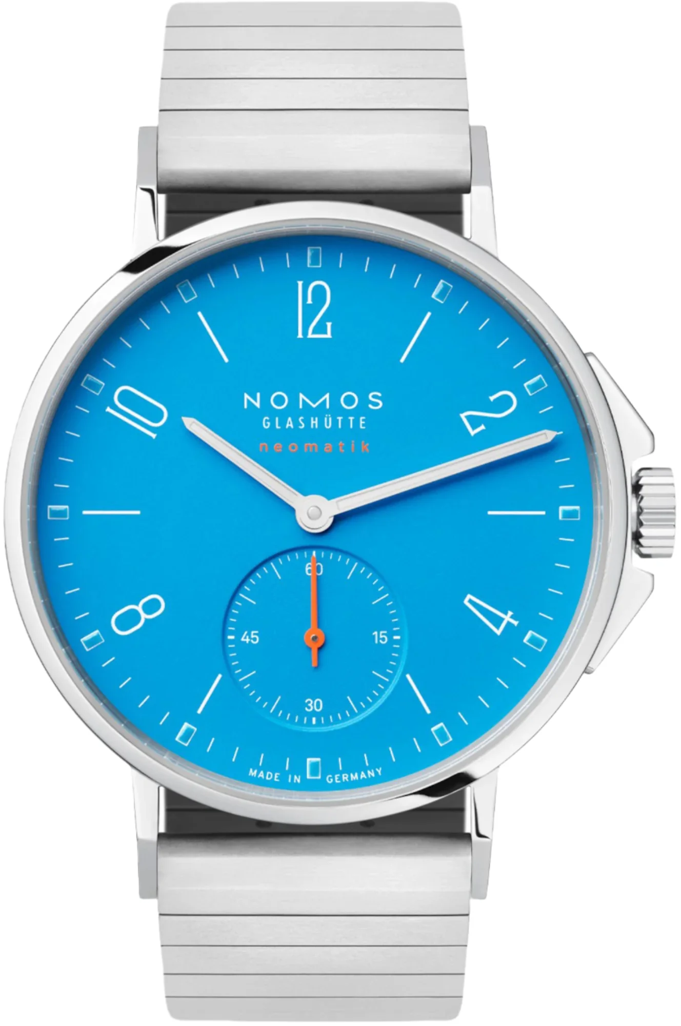 Nomos Glashutte Ahoi Neomatik Siren Blue Sapphire Crystal Watch