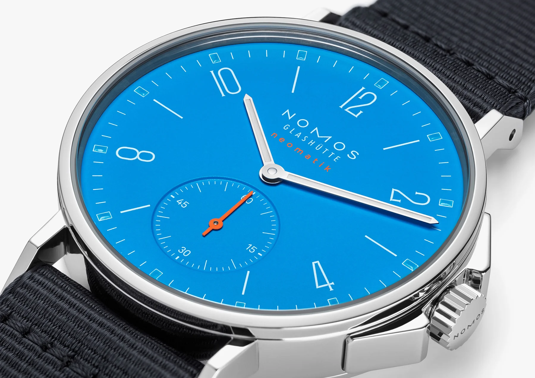 Nomos Glashutte Ahoi Neomatik Siren Blue Sapphire Crystal Watch - Image 3