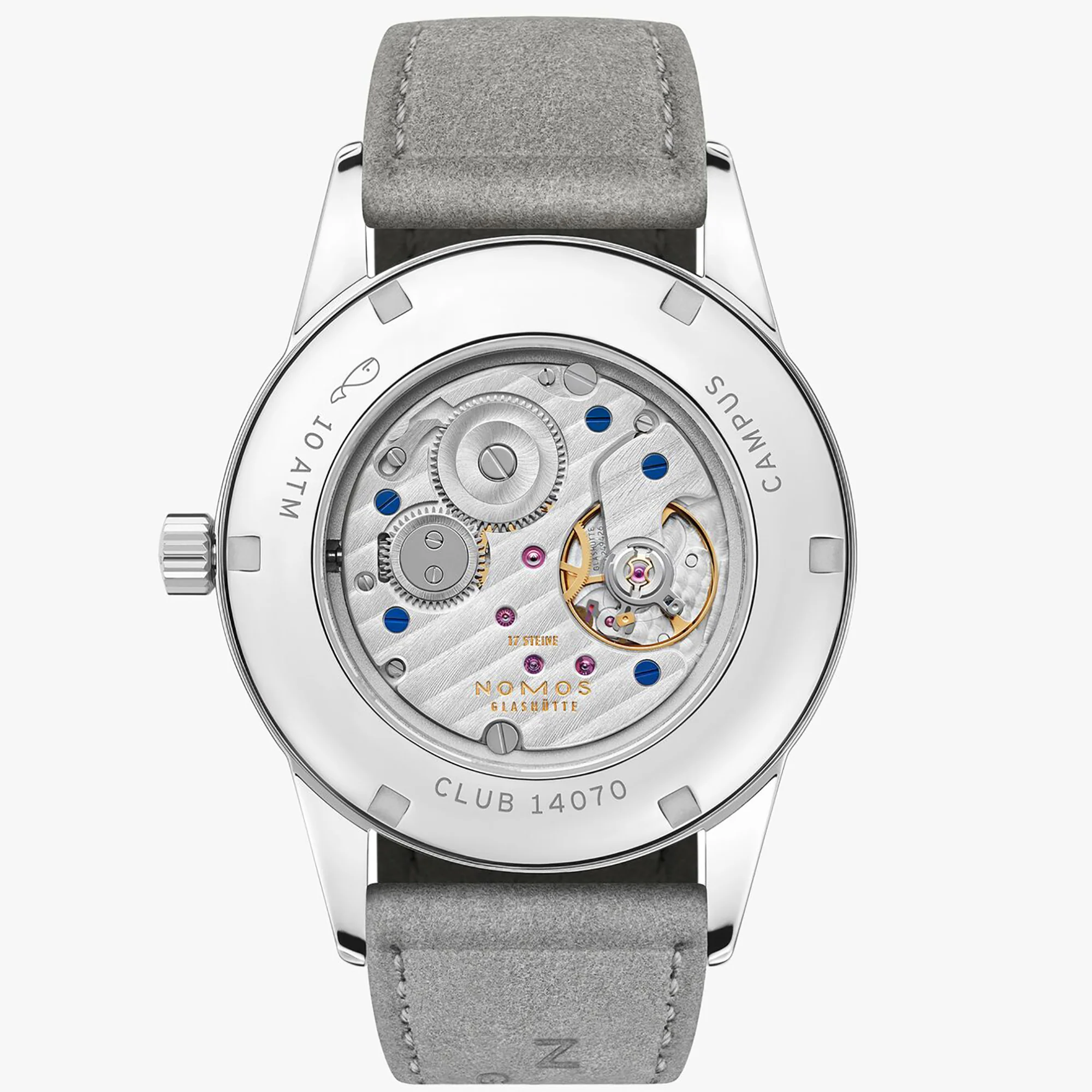 Nomos Glashutte Club Campus 38 Endless Blue Sapphire Crystal Watch - Image 2