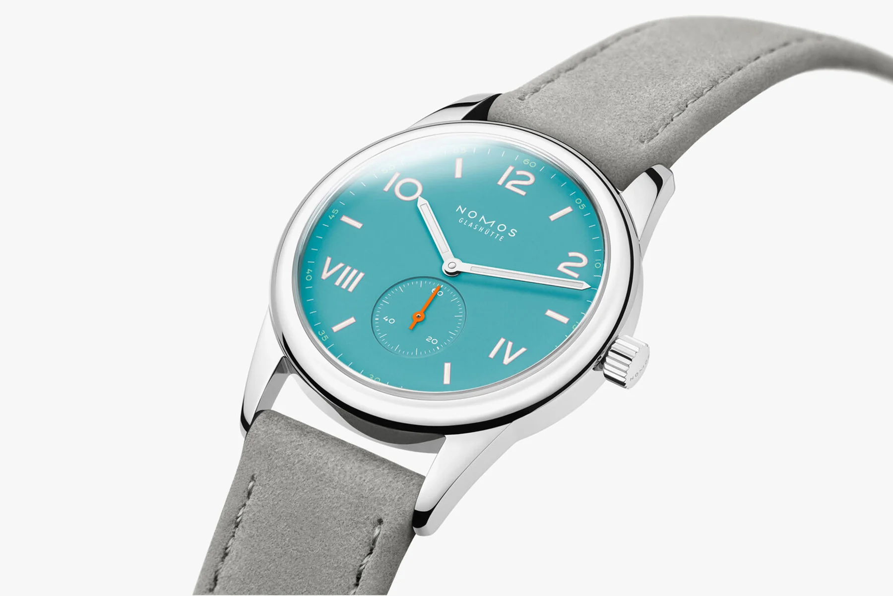 Nomos Glashutte Club Campus 38 Endless Blue Sapphire Crystal Watch - Image 3