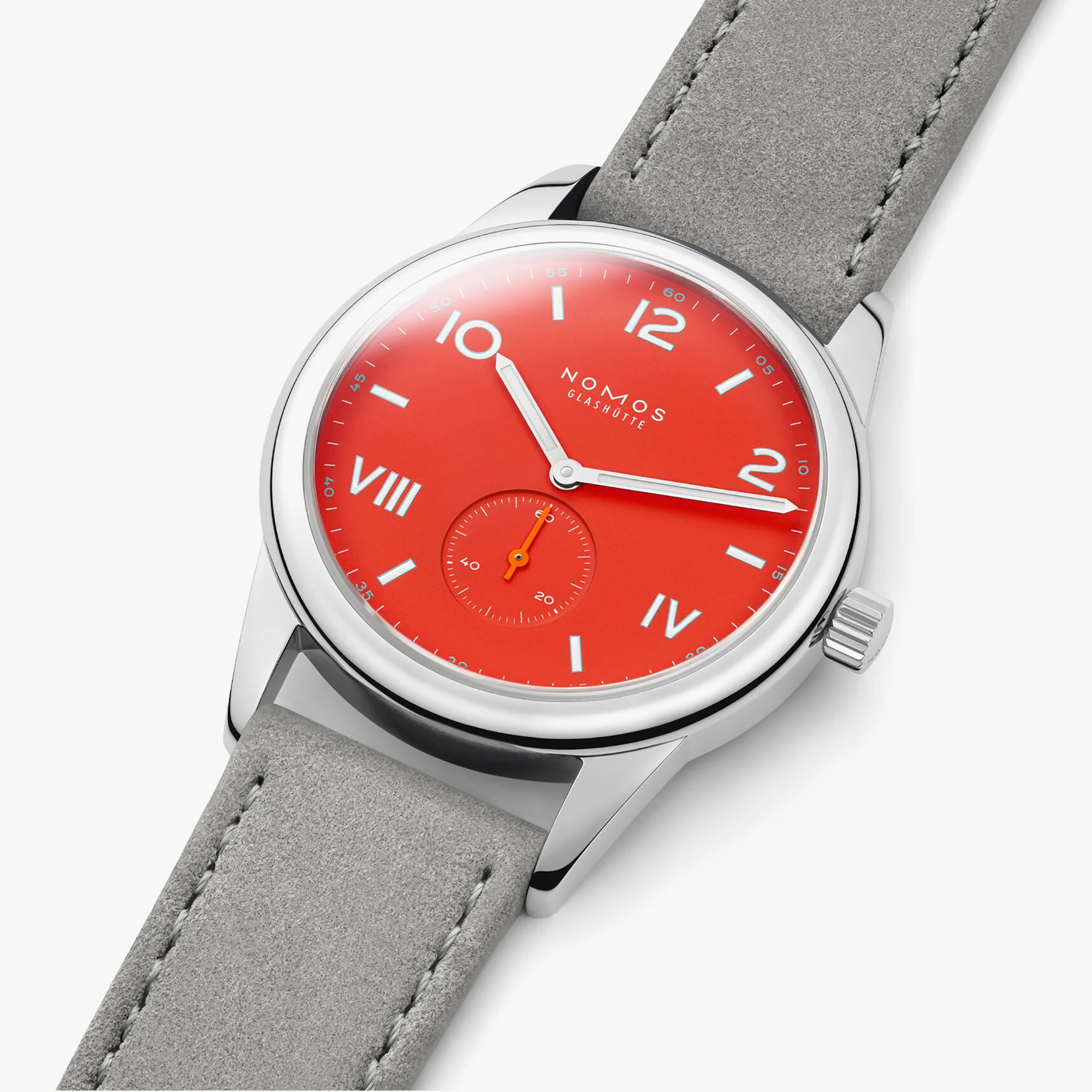 Nomos Glashutte Club Campus 38 Nonstop Red Steel Back Watch - Image 5