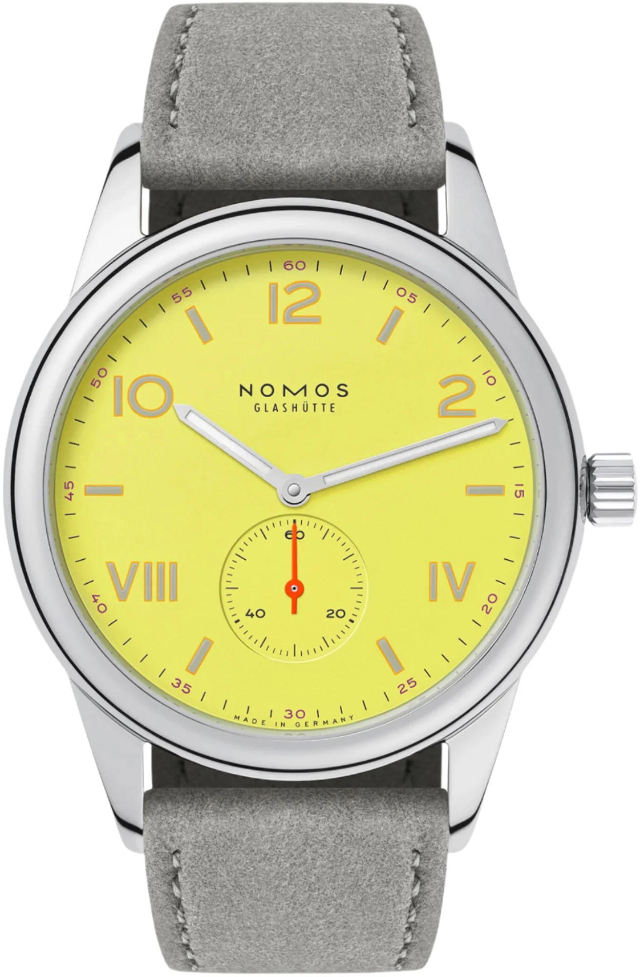 Nomos Glashutte Club Campus 38 Starlight Sapphire Crystal Watch
