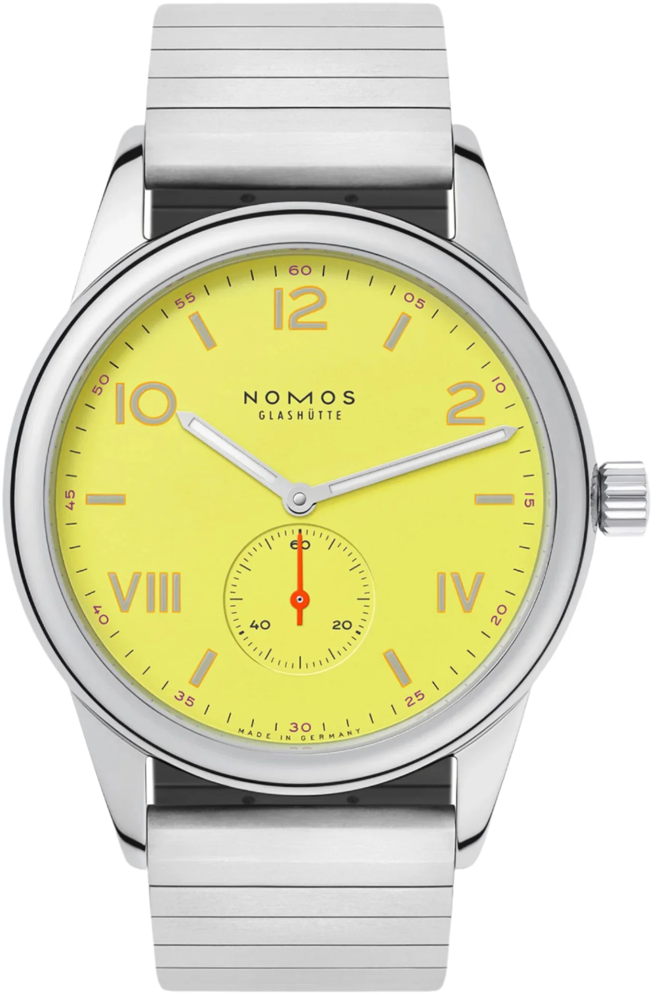 Nomos Glashutte Club Campus 38 Starlight Sapphire Crystal Watch